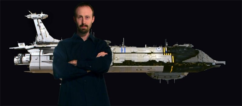 Illustration for article titled Lego Master Completes 30-Pound Star Wars Starship Model